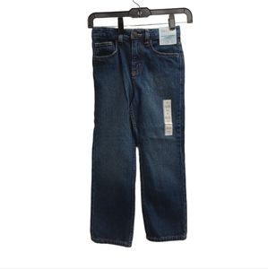 Cat & Jack Relaxed Straight  Jeans Adjustable waist Boy Size 7